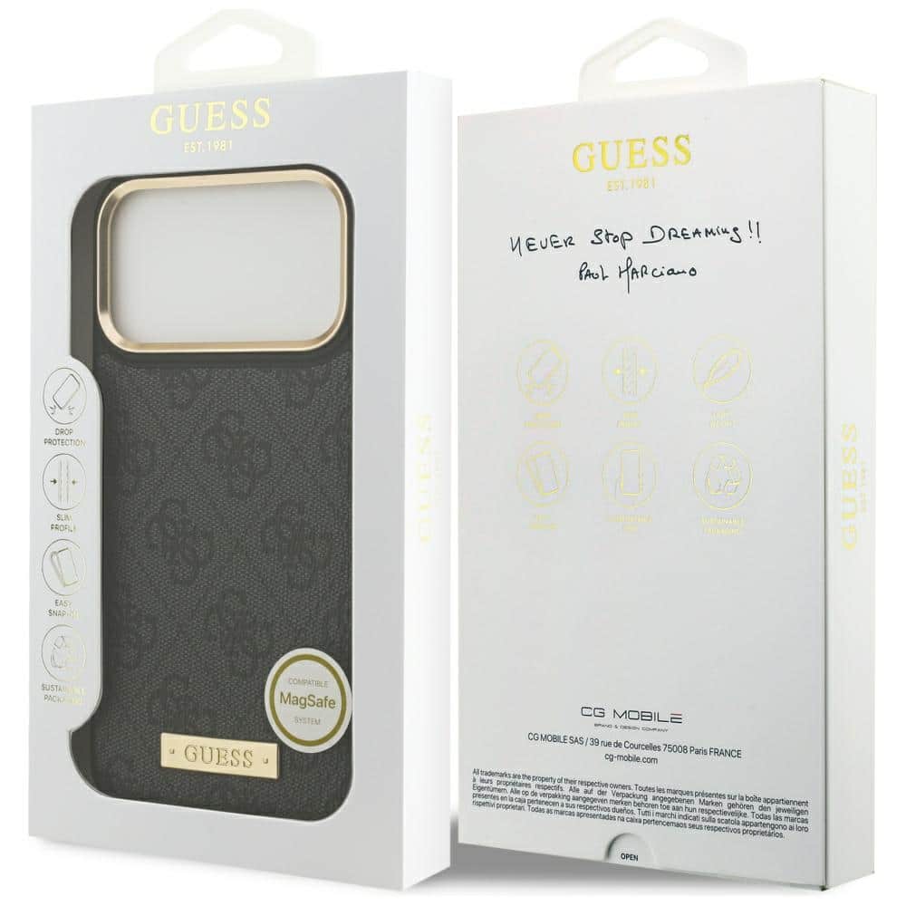 Θήκη Guess 4g Logo Με Magsafe Για iPhone 17 Pro Max - Μαύρη - Image 8