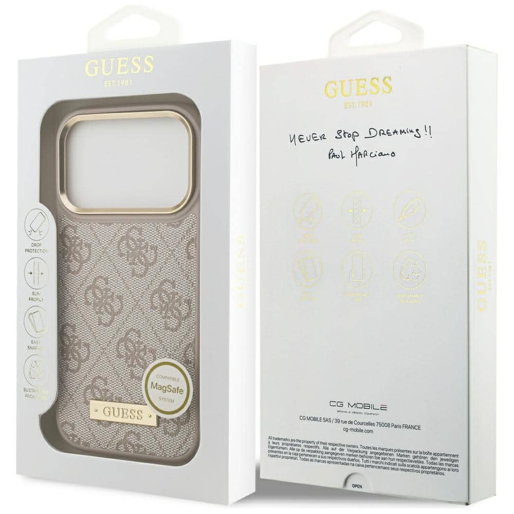 Θήκη Guess 4g Με Λογότυπο Και Magsafe Για iPhone 17 Pro Ροζ - Image 8
