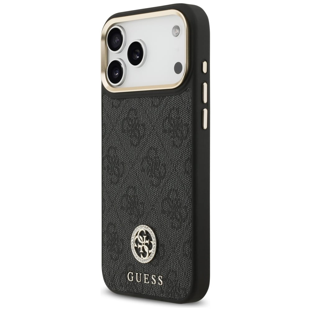Θήκη Guess 4g Strass Logo Magsafe Για iPhone 17 Pro Max Μαύρη - Image 2