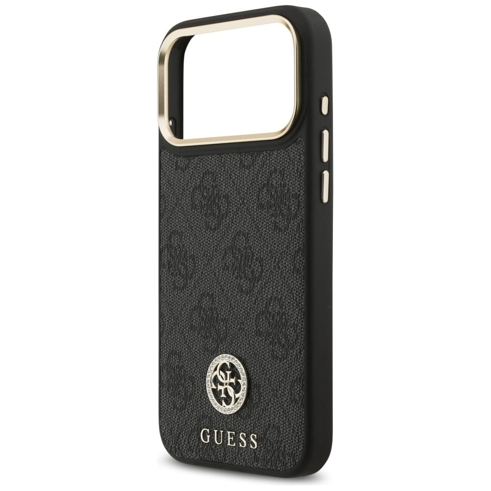 Θήκη Guess 4g Strass Logo Magsafe Για iPhone 17 Pro Max Μαύρη - Image 6