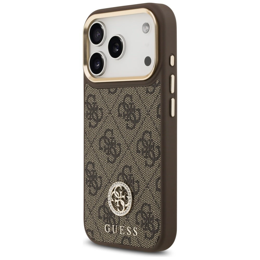 Θήκη Guess 4g Strass Logo Magsafe Για iPhone 17 Pro Καφέ - Image 2