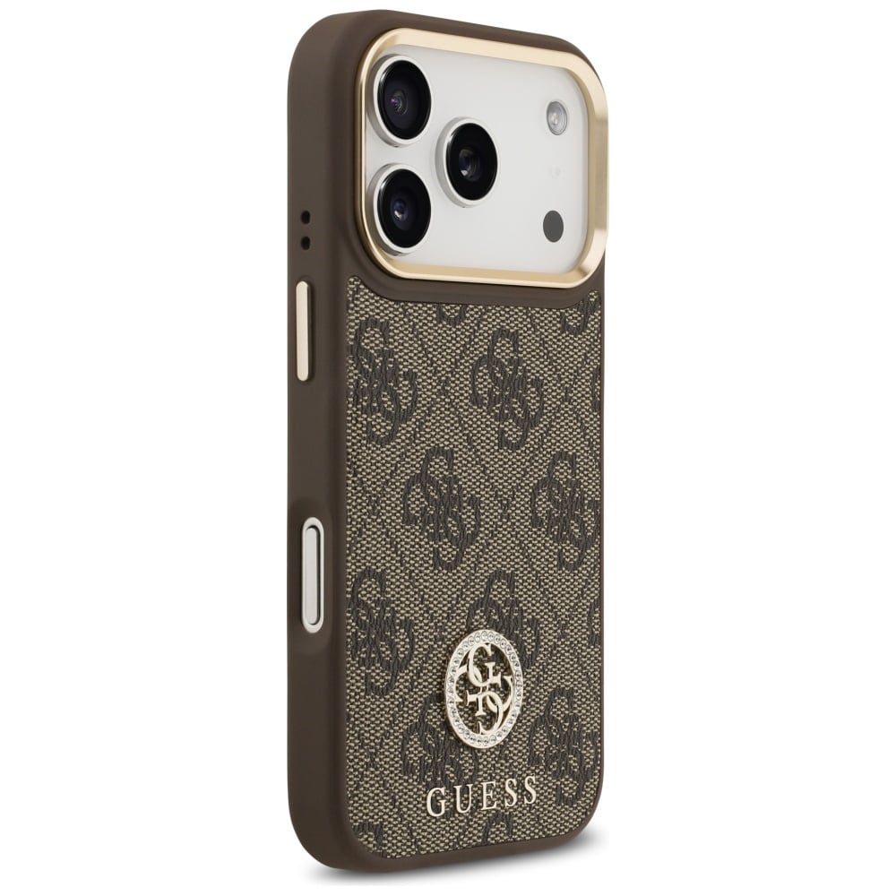 Θήκη Guess 4g Strass Logo Magsafe Για iPhone 17 Pro Καφέ - Image 4
