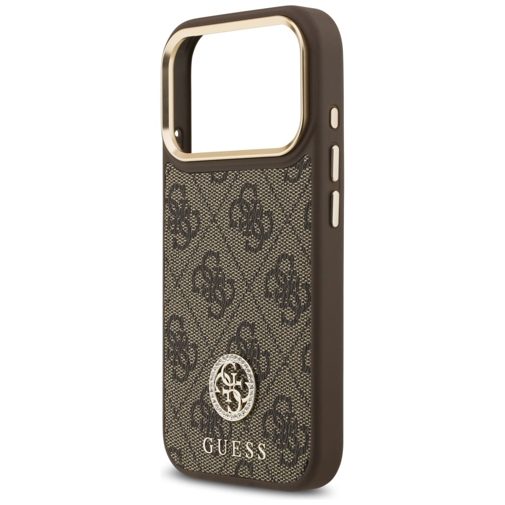 Θήκη Guess 4g Strass Logo Magsafe Για iPhone 17 Pro Καφέ - Image 6