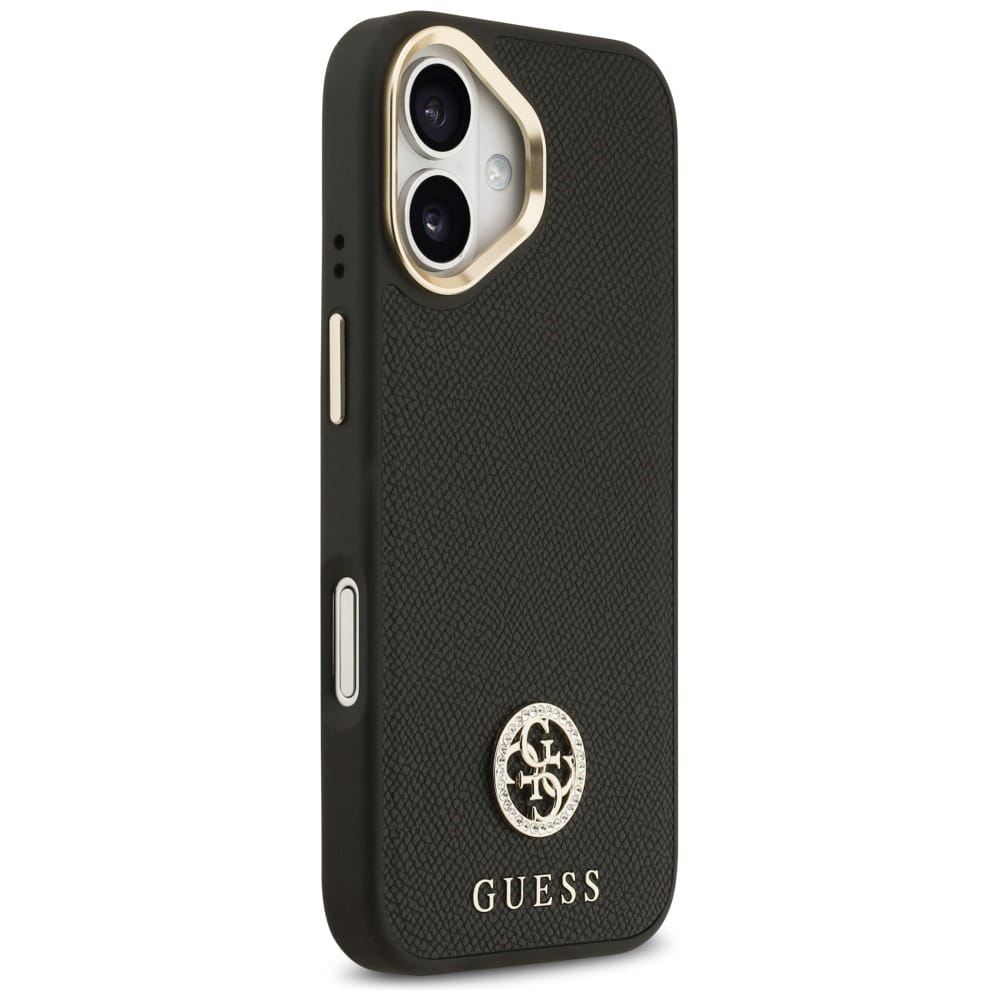 Θήκη Guess Grained Strass Logo Magsafe Για iPhone 17 Μαύρη - Image 4