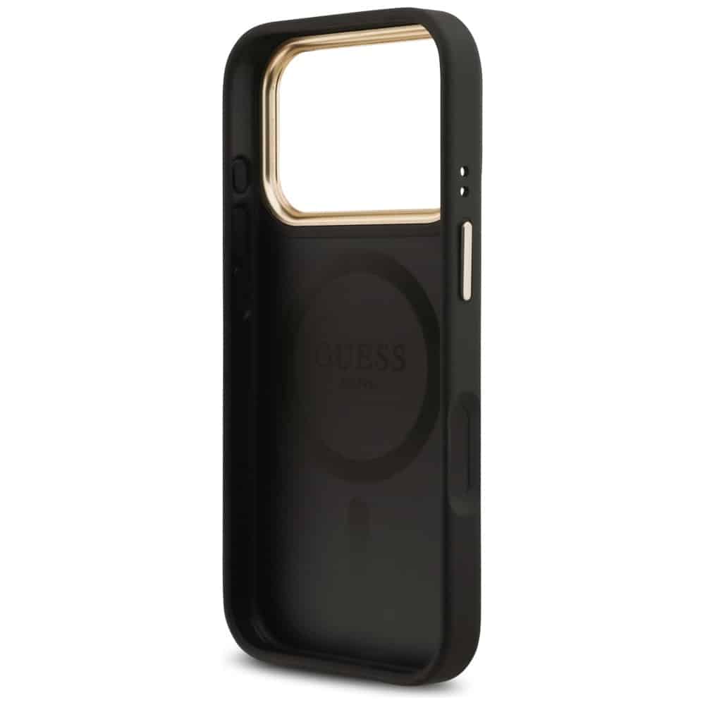 Θήκη Guess Grained Strass Logo Magsafe Για iPhone 17 Pro Μαύρη - Image 7