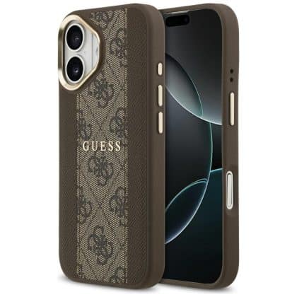Guess 4G Stripe MagSafe - θήκη για Apple iPhone 17 - Καφέ
