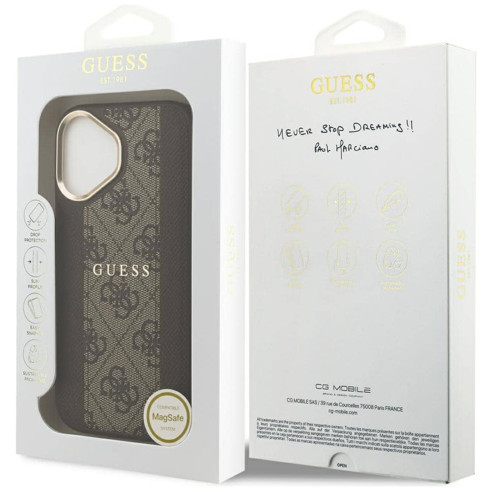 Guess 4G Stripe MagSafe - θήκη για Apple iPhone 17 - Καφέ - Image 8