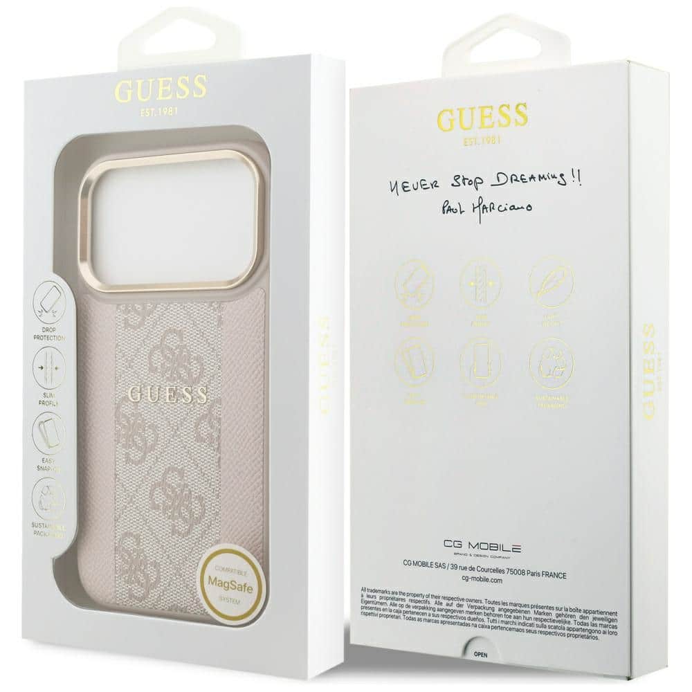 Guess Stripe - θήκη για Apple iPhone 17 Pro - Ροζ - Image 8