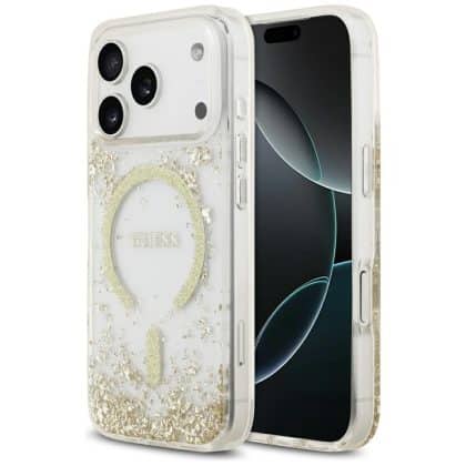 Guess Glitter - θήκη για Apple iPhone 17 Pro - Διάφανο