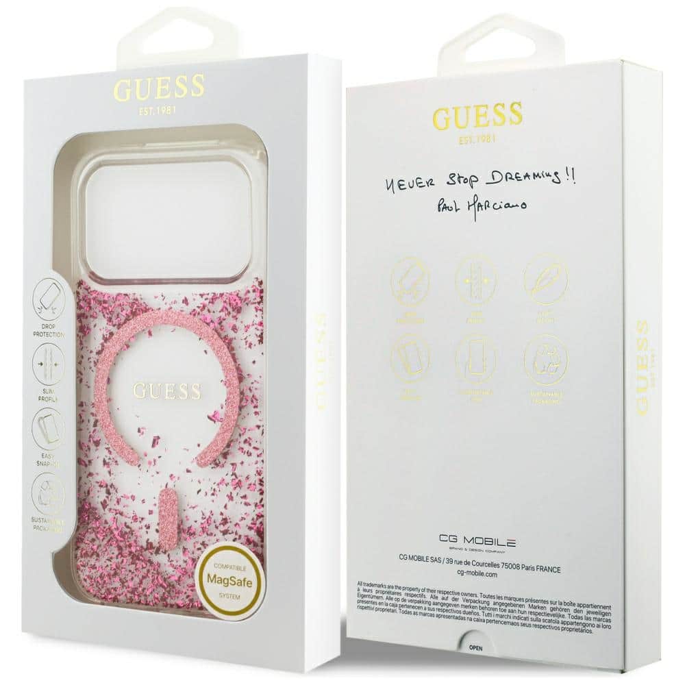Guess Glitter - θήκη για Apple iPhone 17 Pro - Ροζ - Image 8