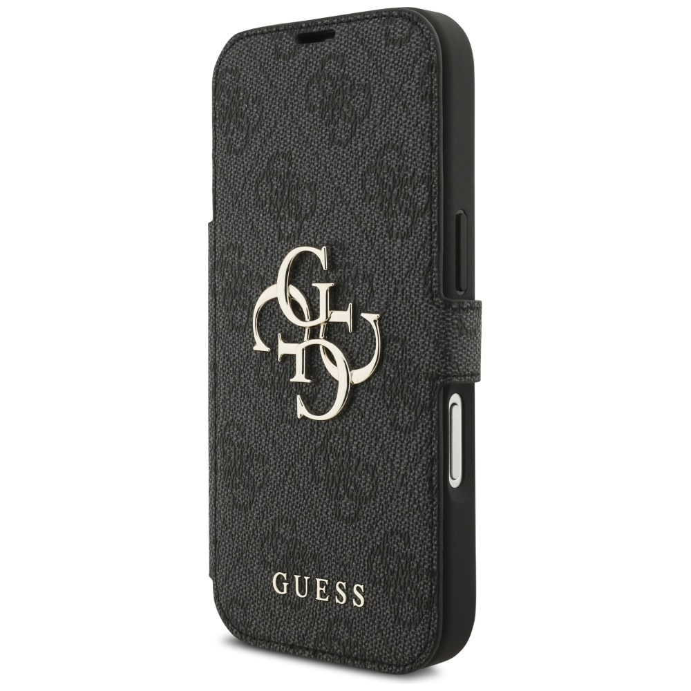 Θήκη Guess Book 4g Με Μεταλλικό Λογότυπο Για iPhone 17 Pro Μαύρη - Image 2