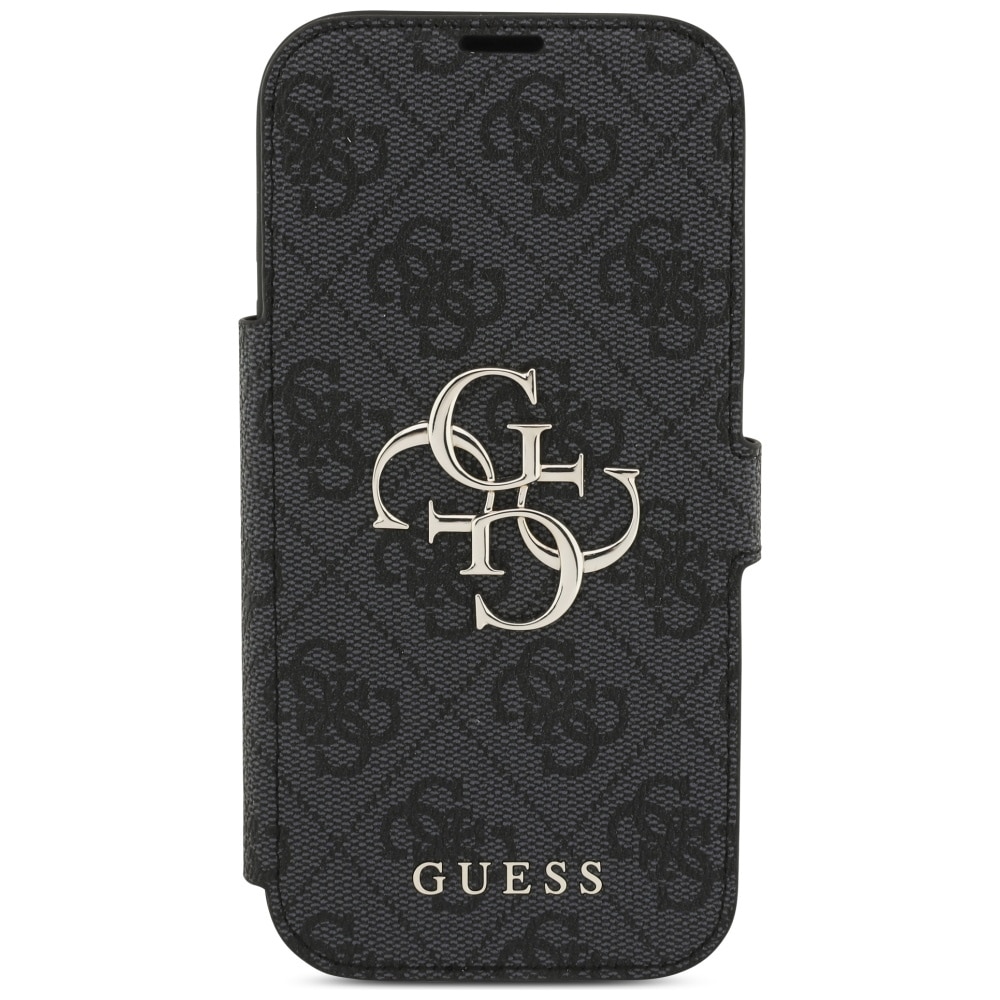 Θήκη Guess Book 4g Με Μεταλλικό Λογότυπο Για iPhone 17 Pro Μαύρη - Image 3