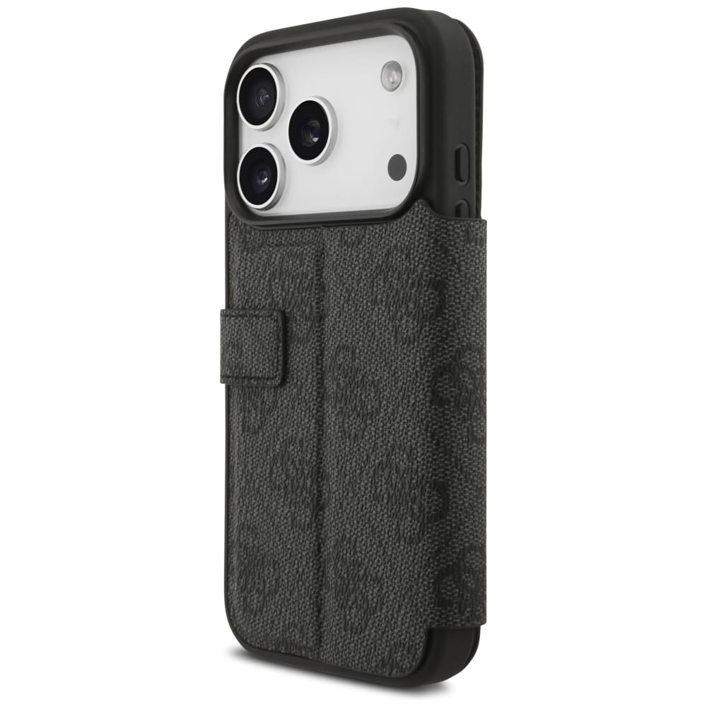 Θήκη Guess Book 4g Με Μεταλλικό Λογότυπο Για iPhone 17 Pro Μαύρη - Image 5