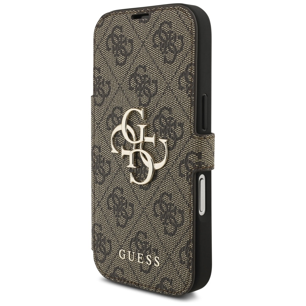 Θήκη Guess Book 4g Μεταλλικό Λογότυπο Για iPhone 17 Pro Καφέ - Image 2