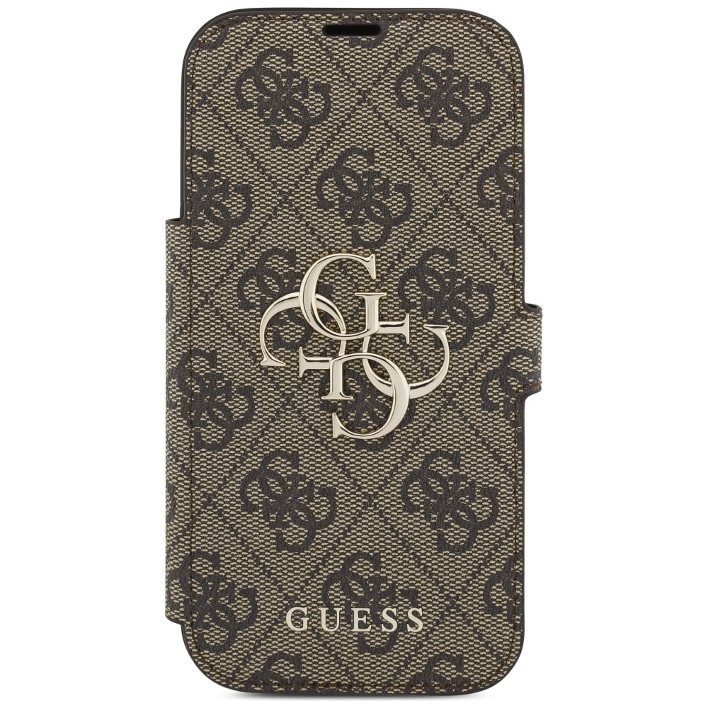 Θήκη Guess Book 4g Μεταλλικό Λογότυπο Για iPhone 17 Pro Καφέ - Image 3