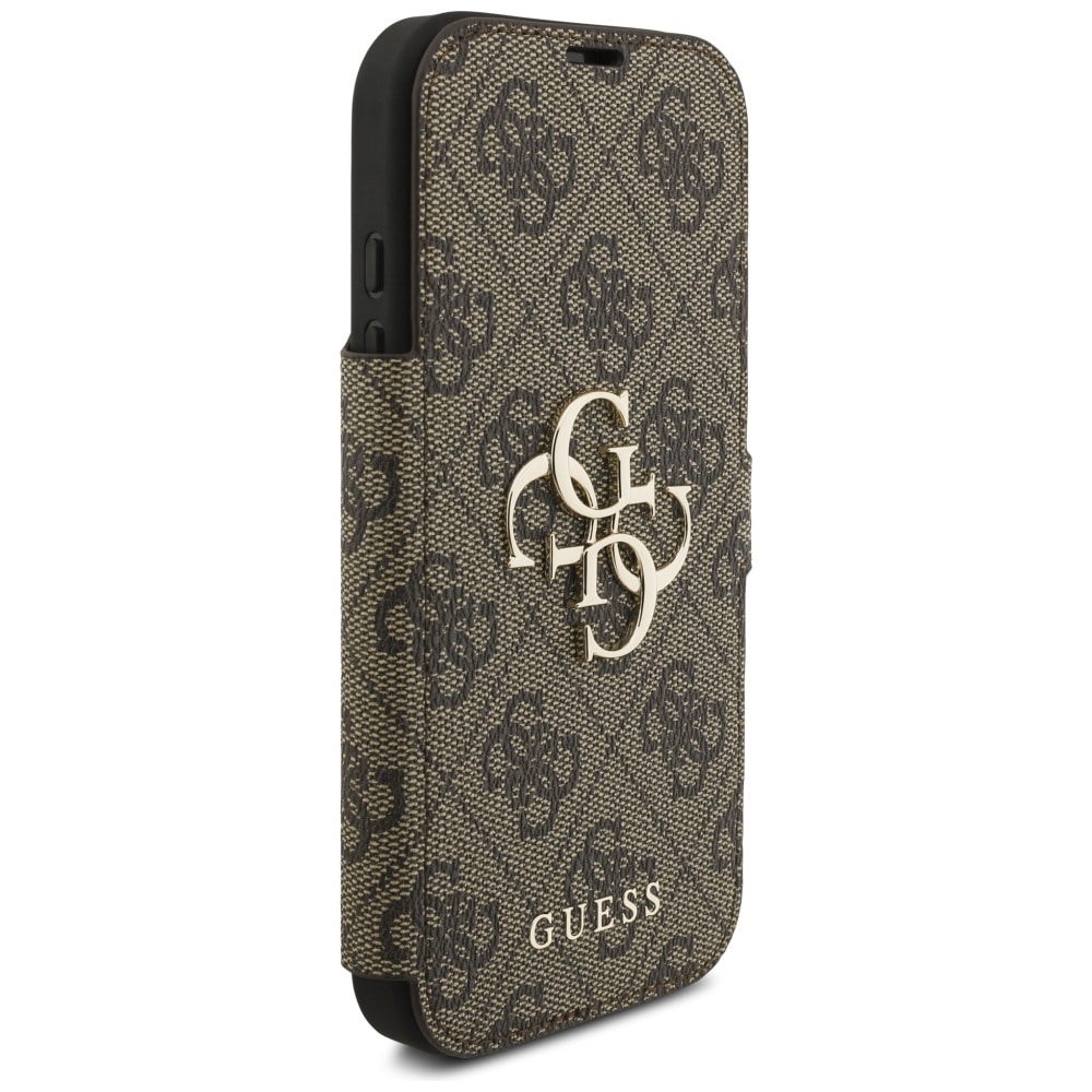 Θήκη Guess Book 4g Μεταλλικό Λογότυπο Για iPhone 17 Pro Καφέ - Image 4