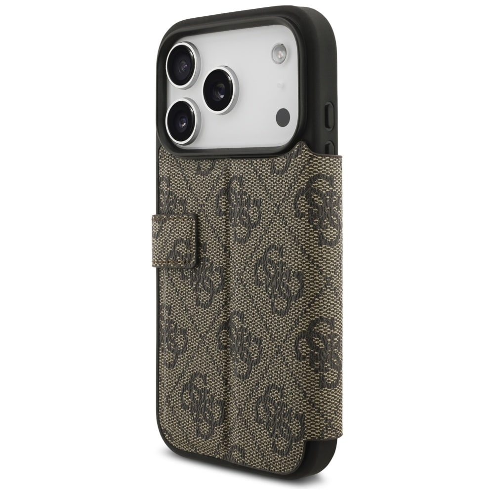 Θήκη Guess Book 4g Μεταλλικό Λογότυπο Για iPhone 17 Pro Καφέ - Image 5