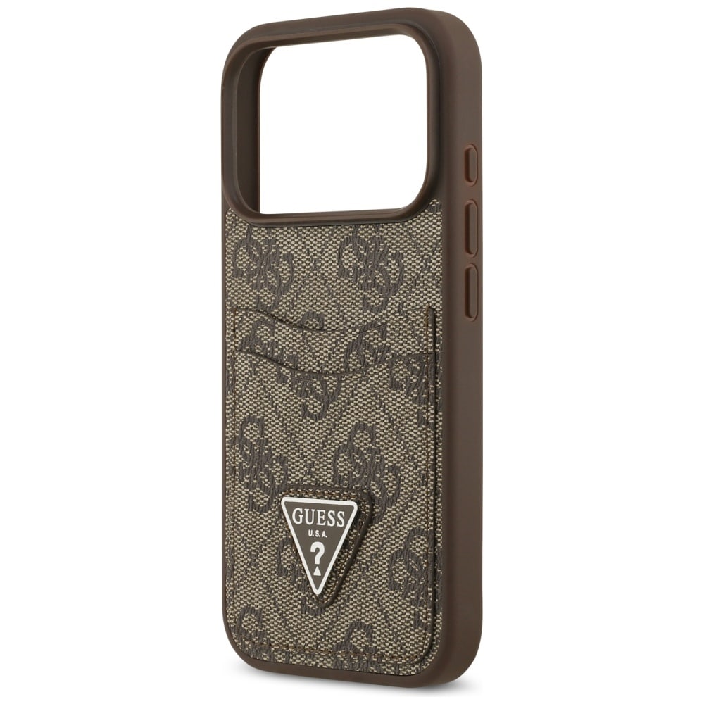 Θήκη Guess 4g Double Card Triangle Για iPhone 17 Pro Καφέ - Image 6