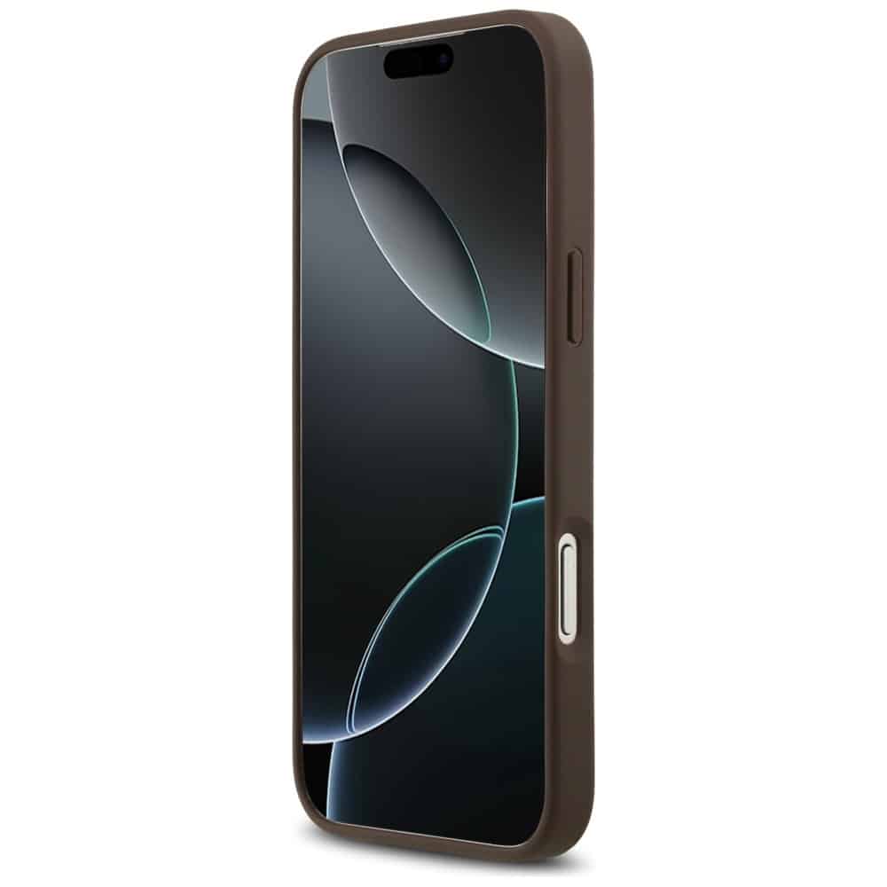 Θήκη Guess 4g Double Card Triangle Για iPhone 17 Pro Max Καφέ - Image 5