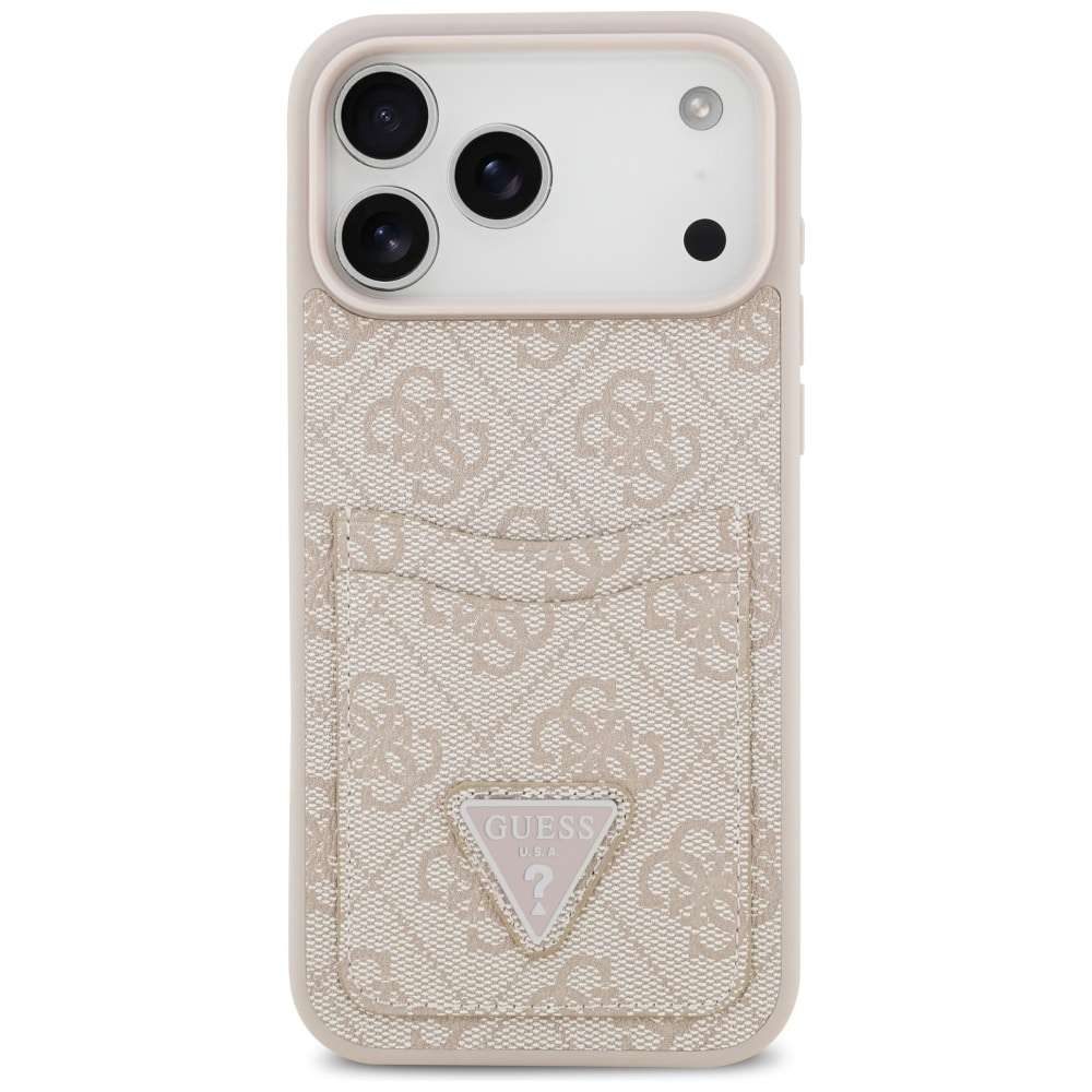 Guess 4G Double Card Triangle - θήκη για Apple iPhone 17 Pro Max - Ροζ - Image 3