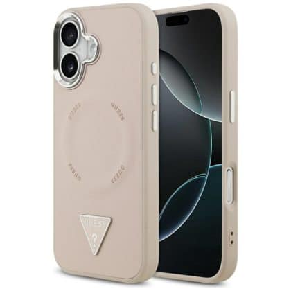 Θήκη Magsafe Guess Triangle Logo Για iPhone 17 Ροζ