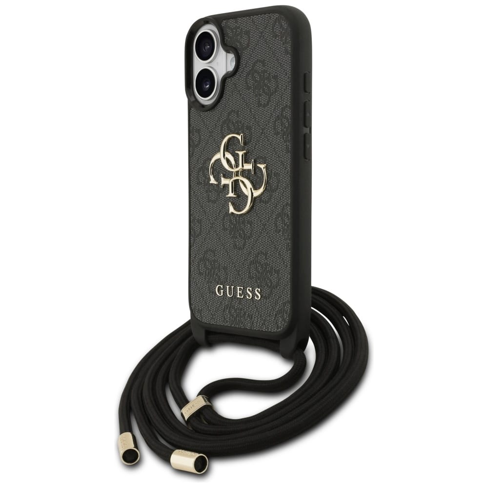 Θήκη Guess 4g Μεγάλο Λογότυπο Cord Σταυροειδής Για iPhone 17 Μαύρη - Image 2