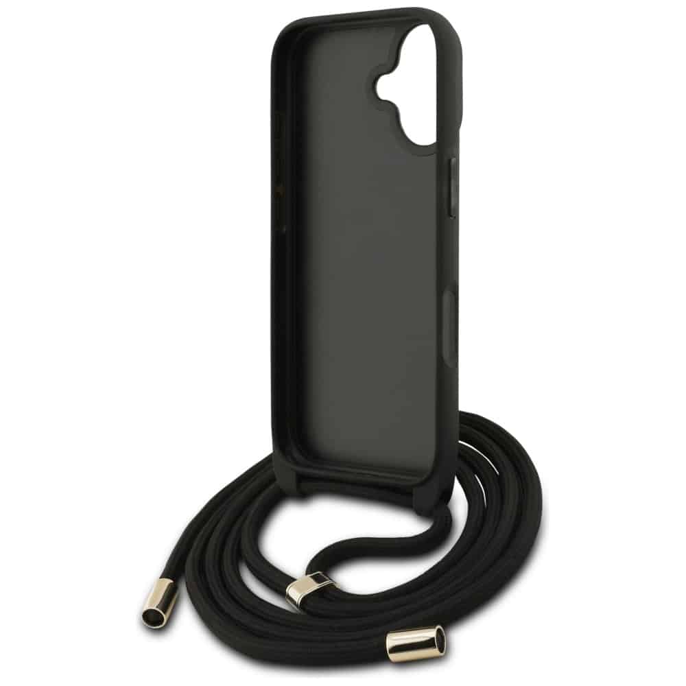 Θήκη Guess 4g Μεγάλο Λογότυπο Cord Σταυροειδής Για iPhone 17 Μαύρη - Image 6