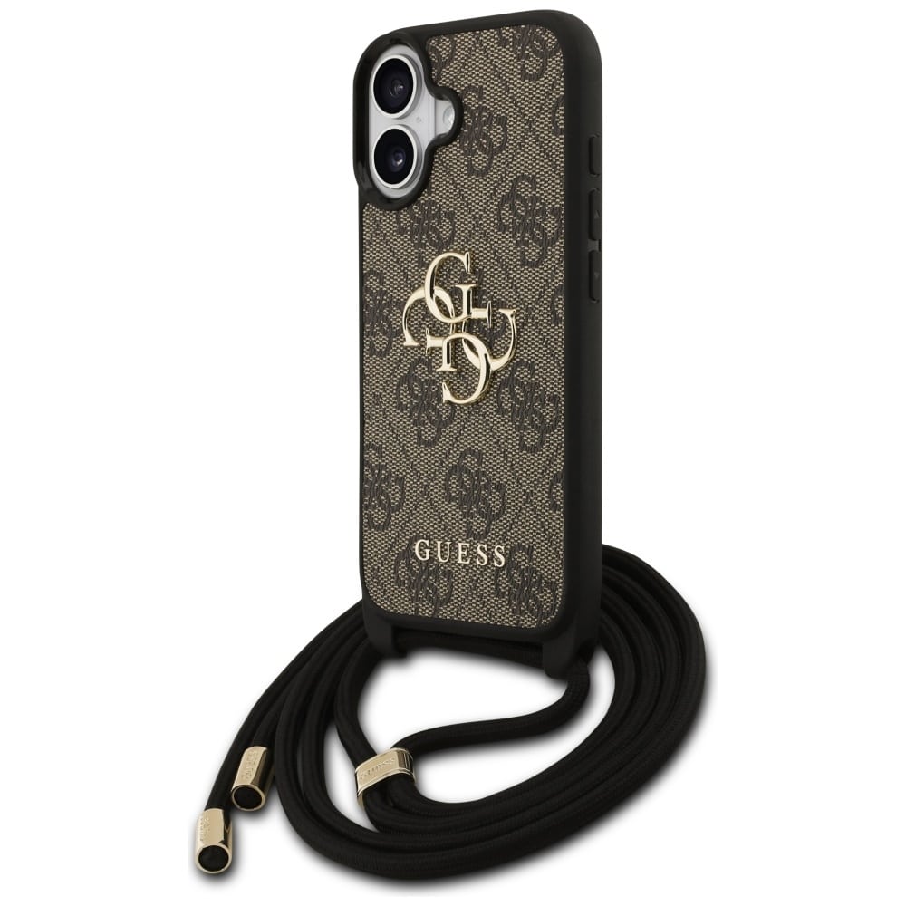 Θήκη Guess 4g Μεγάλο Λογότυπο Κορδόνι Crossbody Για iPhone 17 Καφέ - Image 2