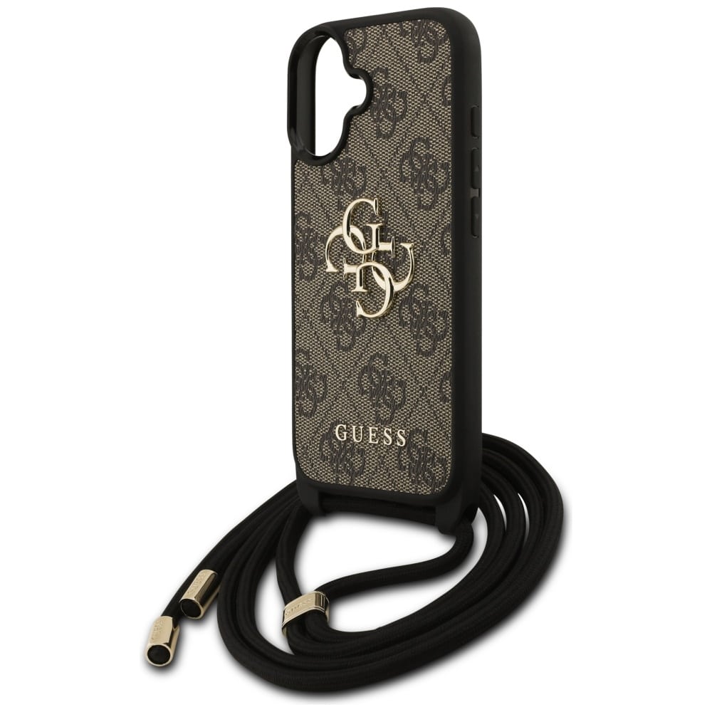 Θήκη Guess 4g Μεγάλο Λογότυπο Κορδόνι Crossbody Για iPhone 17 Καφέ - Image 5
