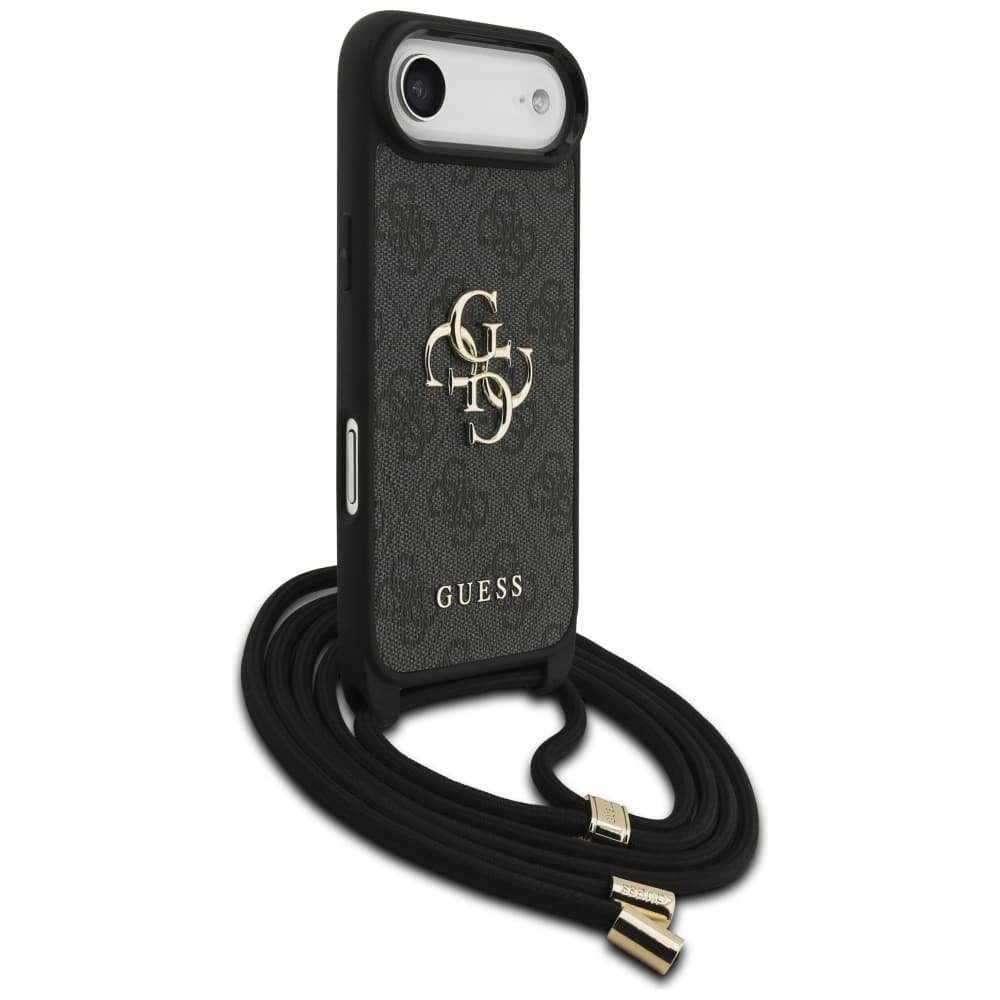 Guess 4G Big Logo Cord Stap Crossbody - θήκη για Apple iPhone Air - Μαύρο - Image 3