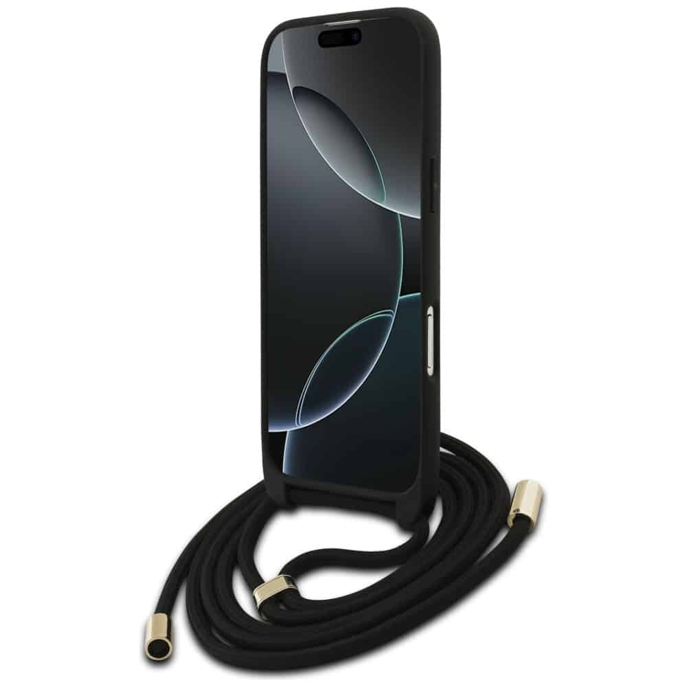 Guess 4G Big Logo Cord Stap Crossbody - θήκη για Apple iPhone Air - Μαύρο - Image 4