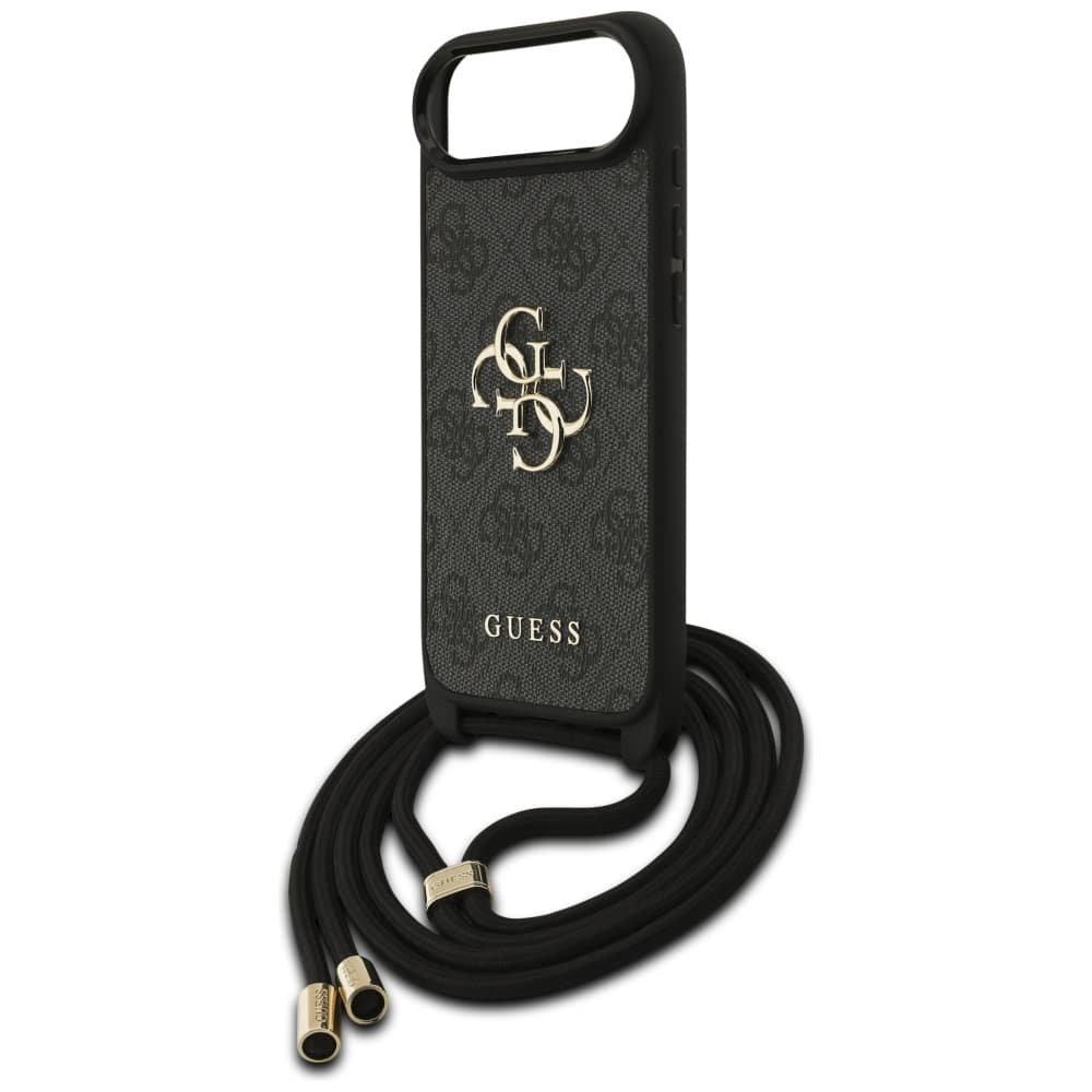 Guess 4G Big Logo Cord Stap Crossbody - θήκη για Apple iPhone Air - Μαύρο - Image 5