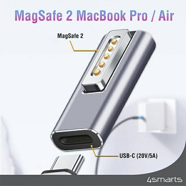 4smarts Adapter USB-C Pd 100w Magsafe 2 Για Macbook - Image 5