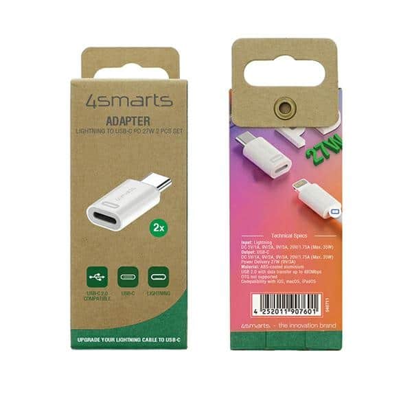 4smarts Αντάπτορας USB-C/lightning 27w 2τμχ 540711 - Image 5