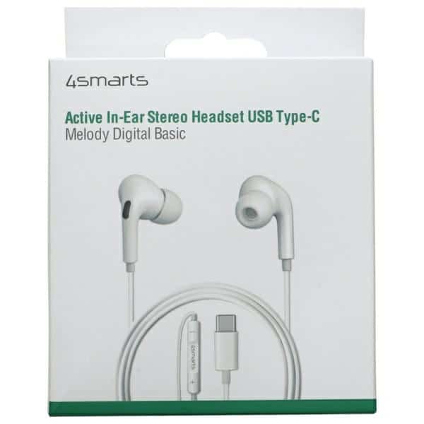 4smarts Ακουστικά Melody Digital Basic USB-C Με Ψηφιακό Αναλογικό Μετατροπέα (dac) Λευκά - Image 3