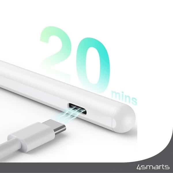 4smarts Active Stylus Pen Pencil Pro 3 Για iPad Pro/air Σε Λευκό Χρώμα 540565 - Image 5