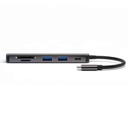 4smarts Hub 6 Σε 1 Με Λειτουργία Dex, 2xusb-A 3.0/usb-C/hdmi/sd/microsd Γκρι 468782