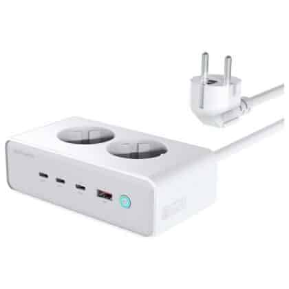 4smarts 6 Σε 1 65w Gan Πολύπριζο Λευκό