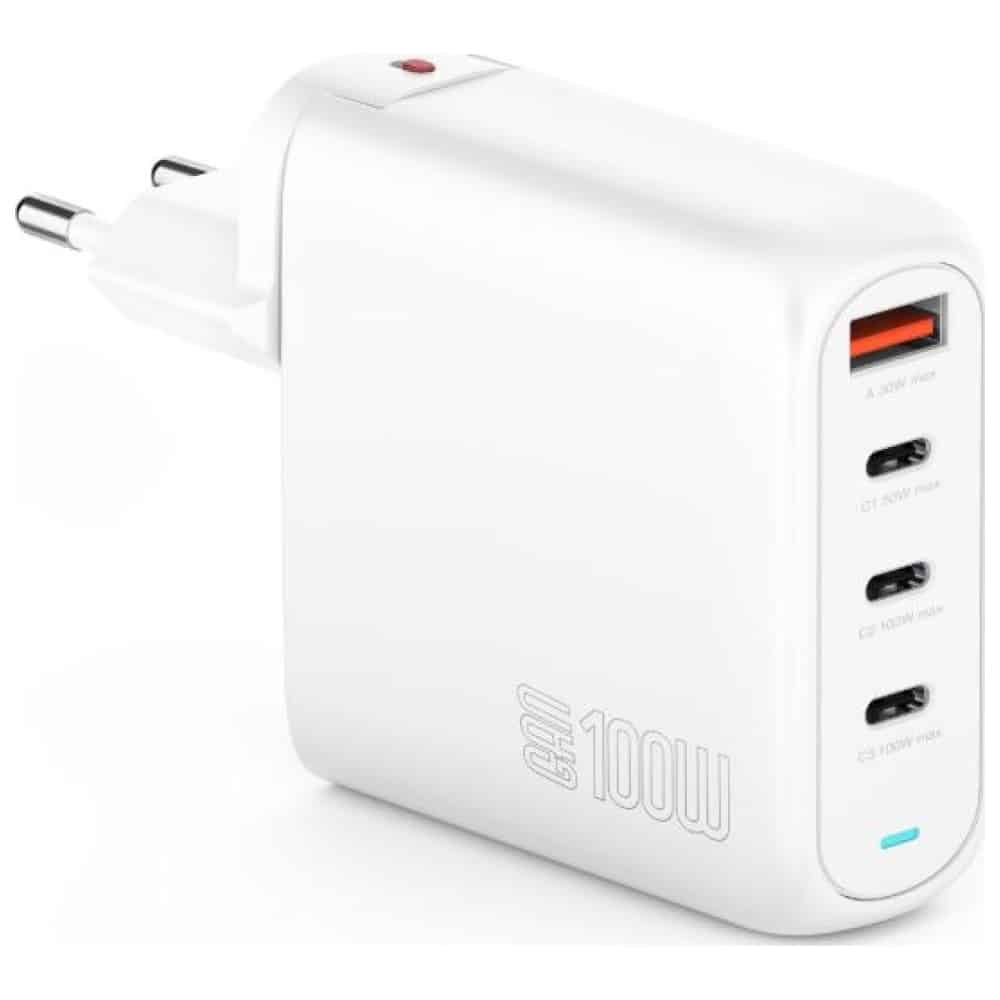 Φορτιστής 4smarts Flex Pro 100w Με 3xusb-C Και 1xusb-A - Λευκός - Image 3
