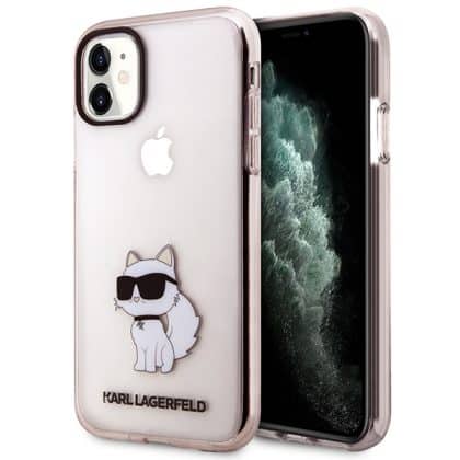 Karl Lagerfeld Ikonik Choupette - θήκη για Apple iPhone - Ροζ