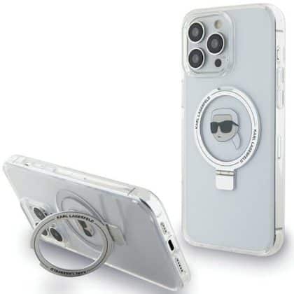 Karl Lagerfeld Karl Head MagSafe - θήκη για Apple iPhone 15 Pro Max - Λευκό