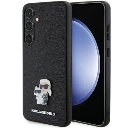 Karl Lagerfeld Saffiano Karl&Choupette Pin - θήκη για Samsung - Μαύρο