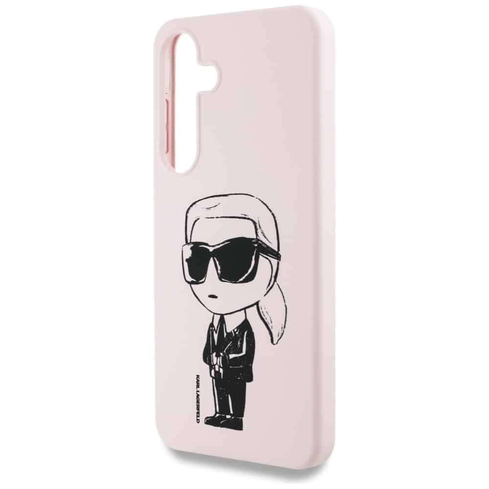 Karl Lagerfeld Σιλικόνης Graffiti Ikonik Εκτυπωμένο Λογότυπο MagSafe - θήκη για Samsung Galaxy S25 - Ροζ - Image 6