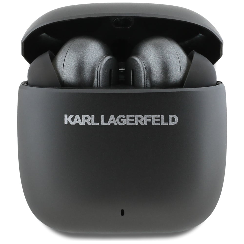 Tws Earphones Karl Lagerfeld Metal Printed Logo Anc/enc Black - Image 2