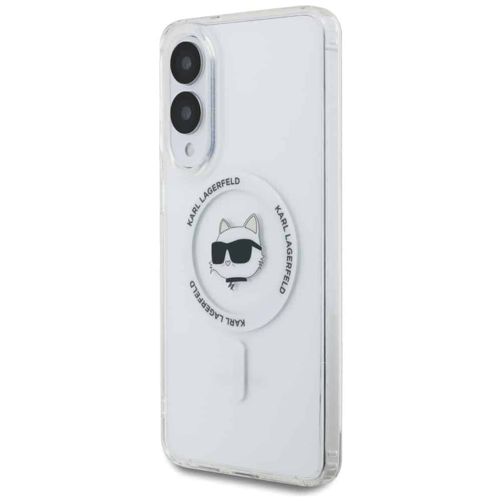 Karl Lagerfeld Choupette Head Printed Logo MagSafe - θήκη για Samsung Galaxy S25 Edge - Λευκό - Image 2