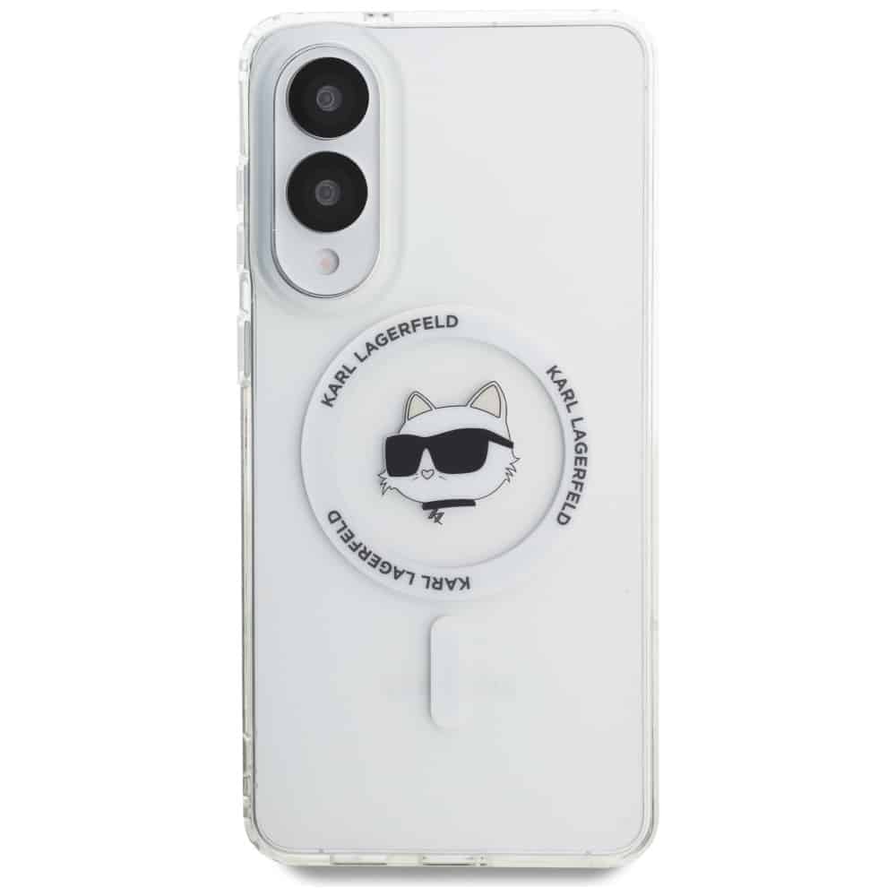 Karl Lagerfeld Choupette Head Printed Logo MagSafe - θήκη για Samsung Galaxy S25 Edge - Λευκό - Image 3