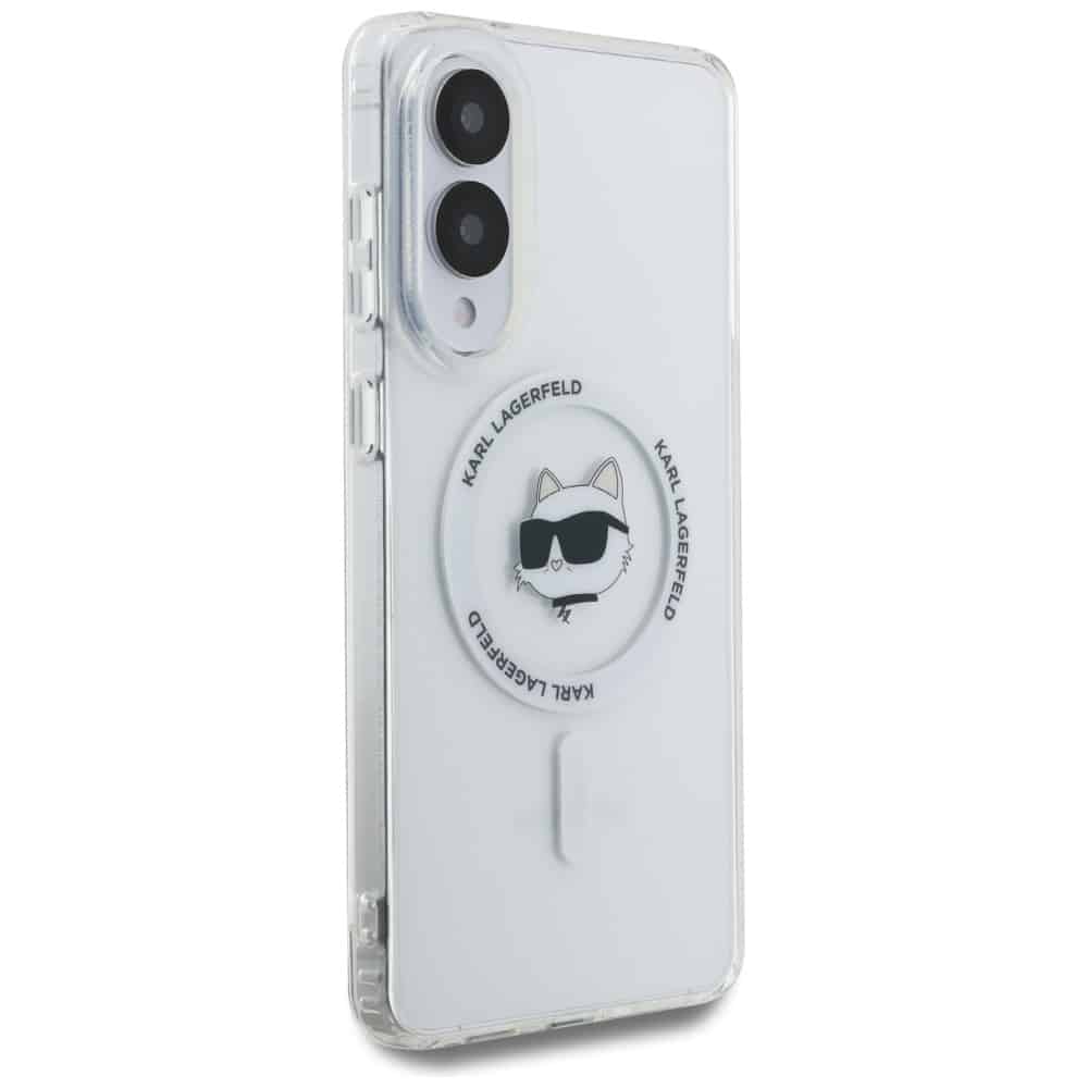 Karl Lagerfeld Choupette Head Printed Logo MagSafe - θήκη για Samsung Galaxy S25 Edge - Λευκό - Image 4