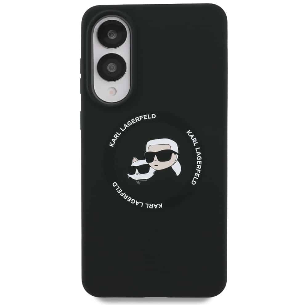 Karl Lagerfeld Διπλά Κεφάλια και Μαγνητικό Δαχτυλίδι MagSafe - θήκη για Samsung Galaxy S25 Edge - Μαύρο - Image 3