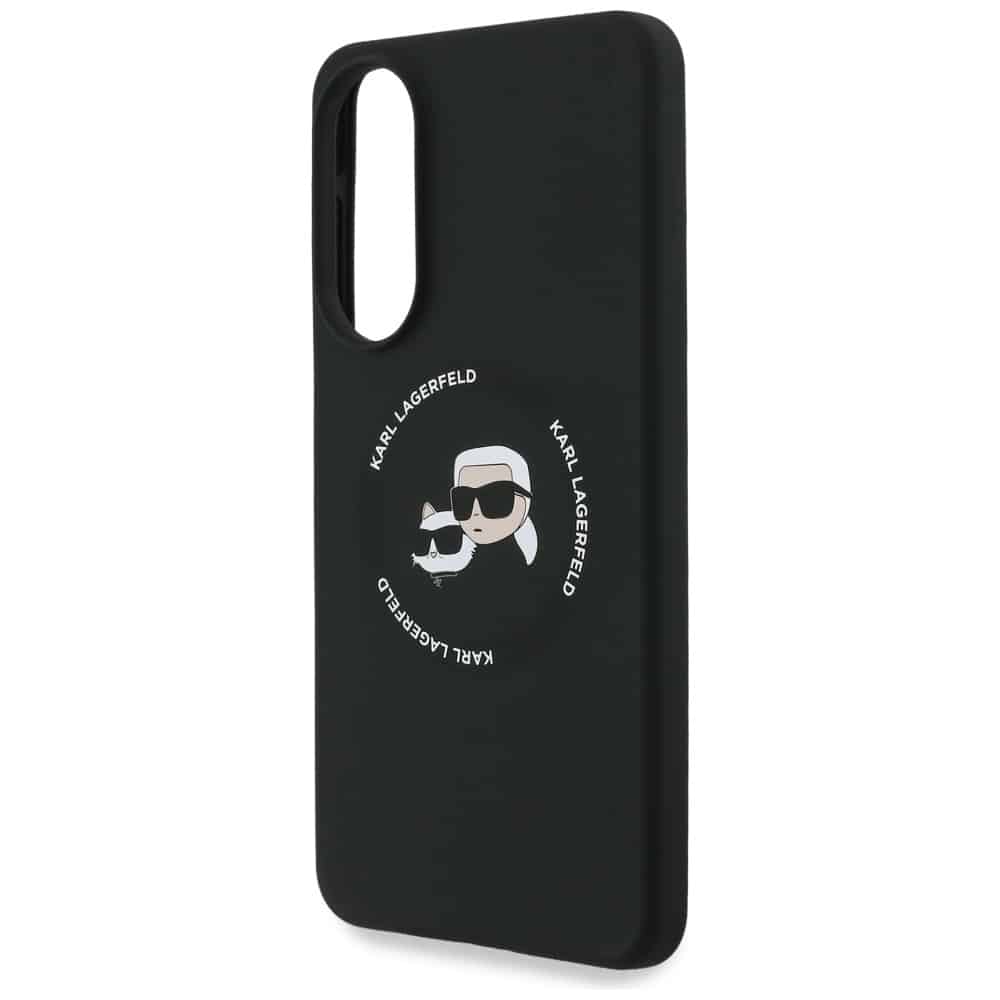 Karl Lagerfeld Διπλά Κεφάλια και Μαγνητικό Δαχτυλίδι MagSafe - θήκη για Samsung Galaxy S25 Edge - Μαύρο - Image 6