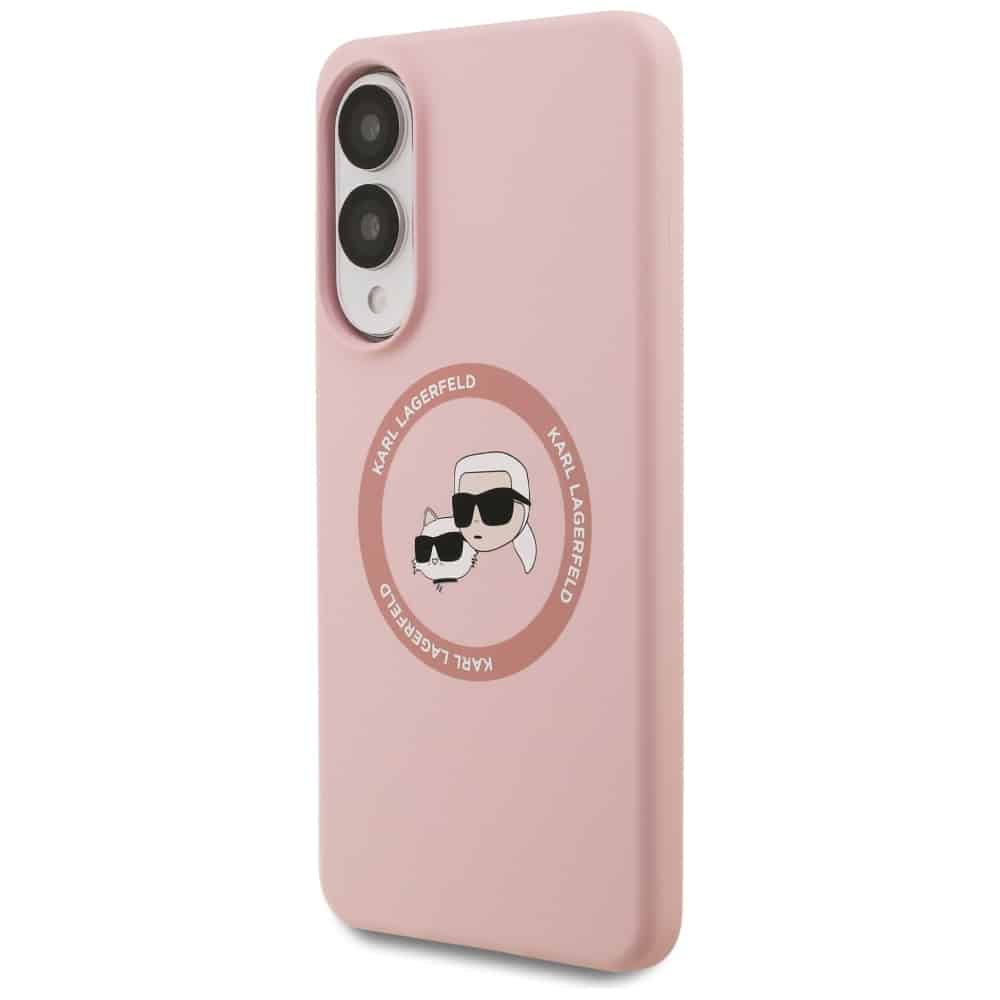 Karl Lagerfeld Διπλές Κεφαλές και Κύκλος MagSafe - θήκη για Samsung Galaxy S25 Edge - Ροζ - Image 2
